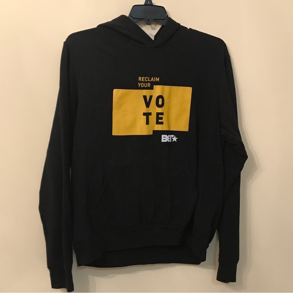 Bella + Canvas BET Vote Message Black Hoodie